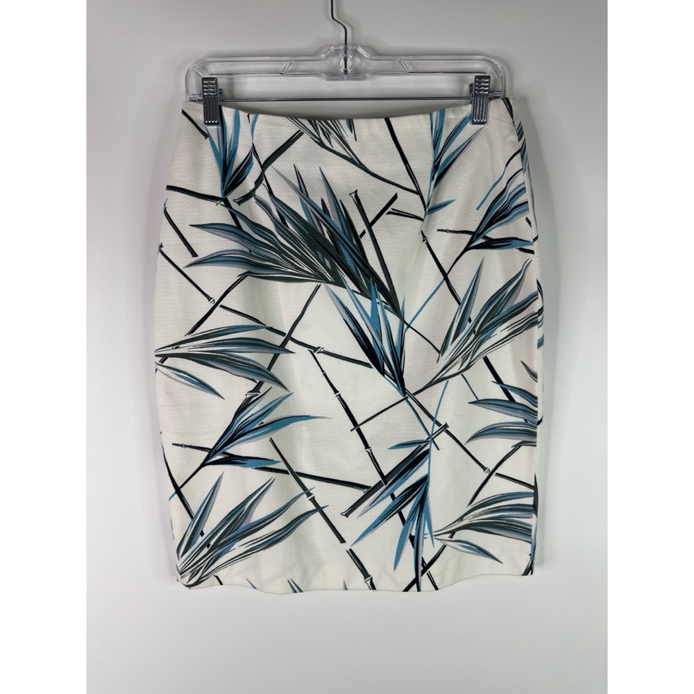 White House Black Market Tropical Print Pencil Skirt